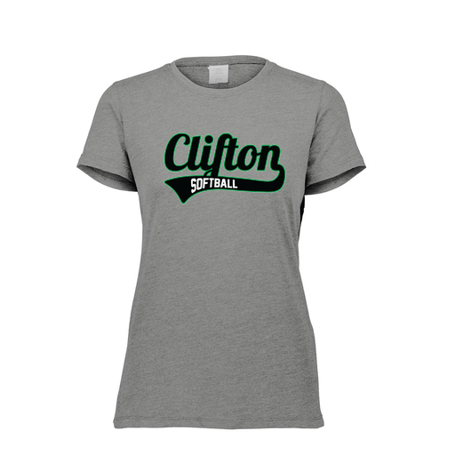 [FTSCUBGY-FAXS-LOGO2] Decker Women's Tri-Blend T-Shirt - Short Sleeve (Female Adult XS, Gray, Logo 2)