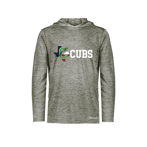 [FOLHCGGY-AS-LOGO3] Decker Men's Charge Hoodie (Adult S, Gray, Logo 3)