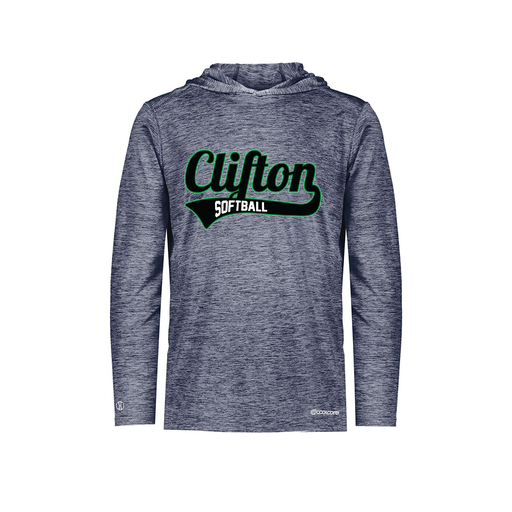 [FOLHCGNV-YS-LOGO2] Decker Youth Charge Hoodie (Youth S, Navy, Logo 2)