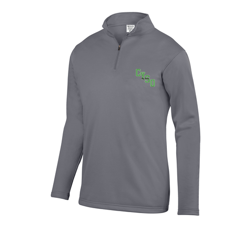 [FOLQFFGY-AS-LOGO1] Decker Men's FlexFleece 1/4 Zip (Adult S, Gray, Logo 1)